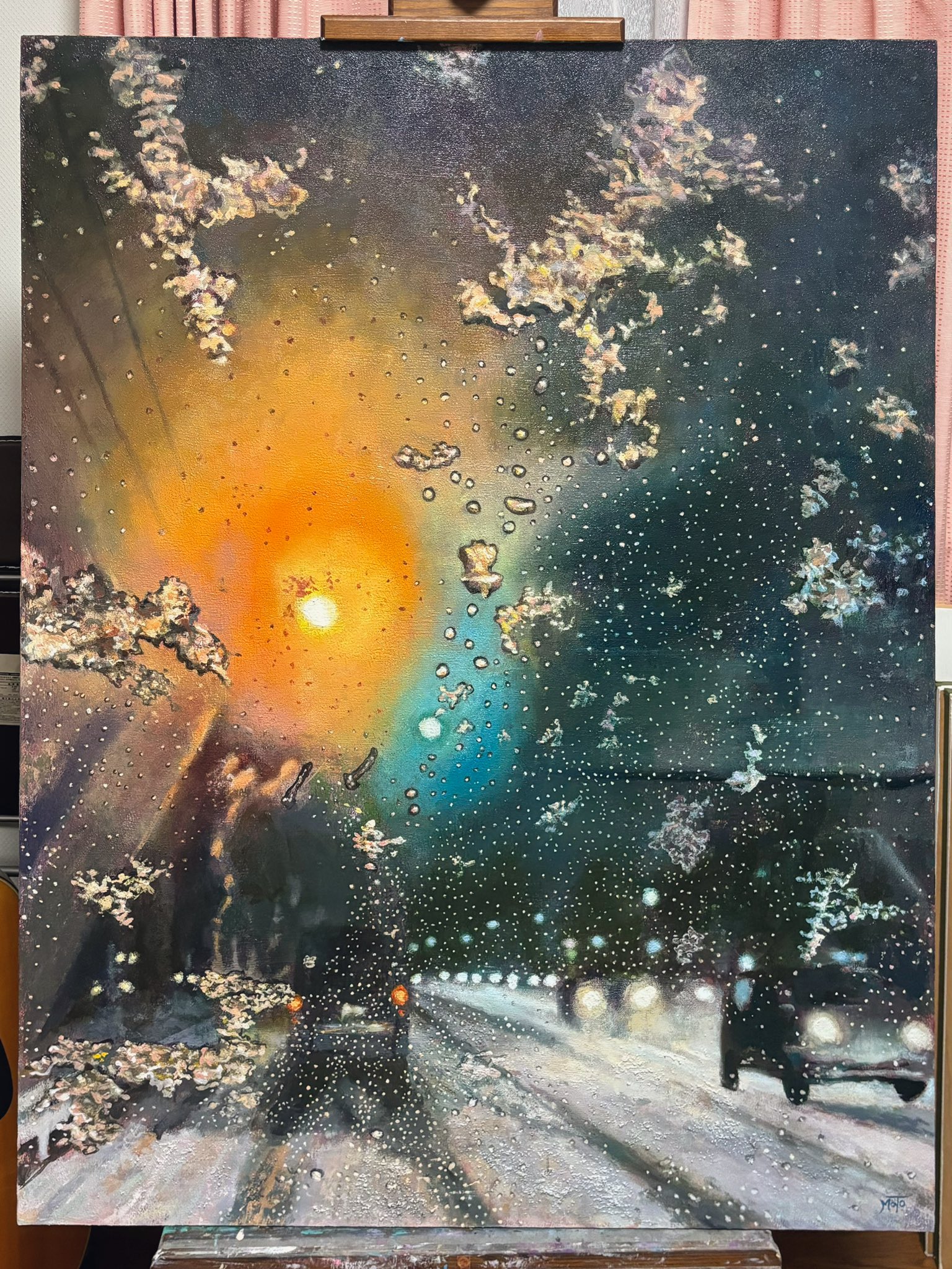 幻想的な風景画 スプレーアートF12 幻想的な風景画 スプレーアートF12 - メルカリ