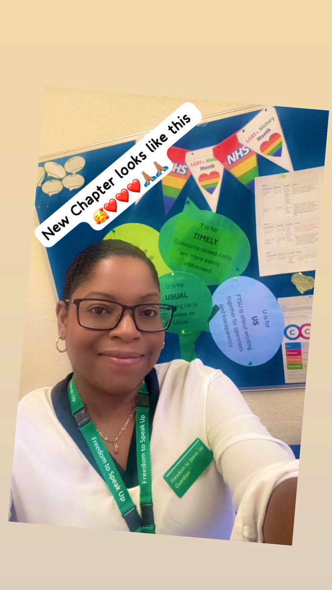 gpadmore1's tweet photo. New Chapter looks like this #freedomtospeakup @RWT_NHS #MakingADifference #civility #peoplepromise #nationalguardianoffice #caringforallourstandardsofbehaviour #supportingstaff #PatientSafety https://t.co/Zo1xqZpD6X