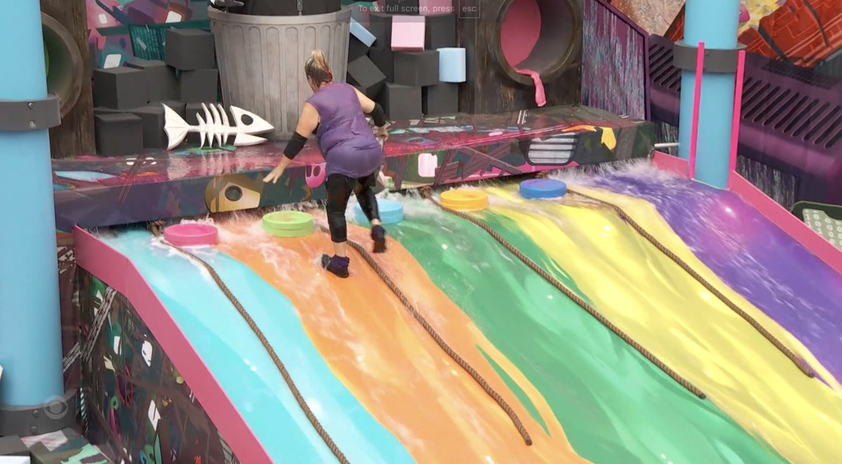 MXGirl971's tweet photo. Angela stans bragging about Angela “winning” veto comp are embarrassing themselves. Production helped her AGAIN w/ changing the slide to have grooves/steps. Of course she walked up w/o the rope or sliding. And she got the wrong answer. 🤣
#BB26 #OTEV #FirstLoser #Angelasucks https://t.co/lwoZySoAgf