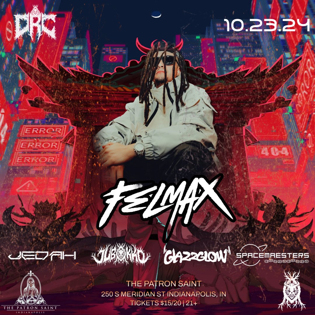 Playing direct support for <a href="/FelmaxOfficial/">FELMAX</a> for his first show in Indianapolis 10/23 😵