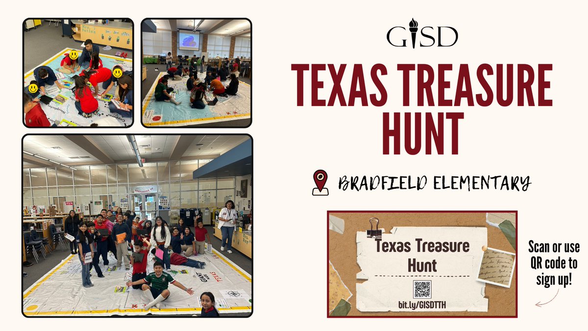 Danny Rojas, M. Ed. (@drojas_5) on Twitter photo The Texas Treasure Hunt continues in full swing at <a href="/BES_Cowboys/">Bradfield Elementary</a>! Had an amazing time with students as they honed their map reading skills and took a virtual journey across Texas using <a href="/googlemaps/">Google Maps</a>! <a href="/smvaldezv/">Silvia Valdez</a>'s and Mr. Marquez's students rock! <a href="/GISDTLD/">Teaching & Learning Development</a> <a href="/Hatch_2116/">John Hatch</a> The Texas Treasure Hunt continues in full swing at <a href="/BES_Cowboys/">Bradfield Elementary</a>! Had an amazing time with students as they honed their map reading skills and took a virtual journey across Texas using <a href="/googlemaps/">Google Maps</a>! <a href="/smvaldezv/">Silvia Valdez</a>'s and Mr. Marquez's students rock! <a href="/GISDTLD/">Teaching & Learning Development</a> <a href="/Hatch_2116/">John Hatch</a>