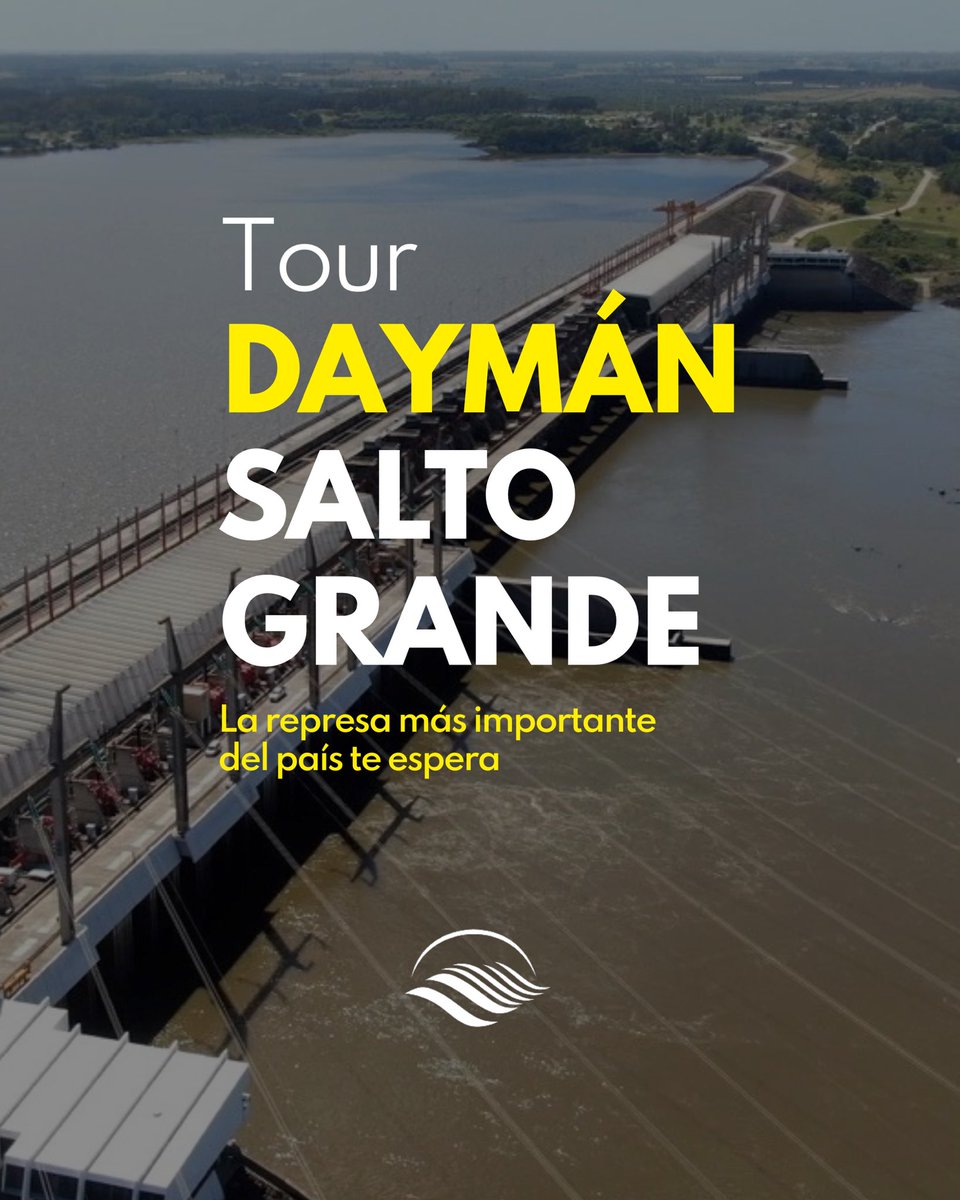 saltograndeuru's tweet photo. Visitá Salto Grande!

TOUR DAYMÁN - SALTO GRANDE
Todos los viernes a las 9.00 y a las 13.30 h.

✅ Vistas gratuitas

⚠️ AGENDA WEB
https://t.co/MImdUOMz8V

¡Te esperamos!

#tourdaymansaltogrande
#saltogrande https://t.co/UY4wAtanZC
