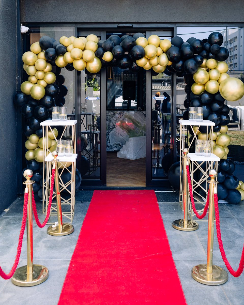 nonoevents's tweet image. MIT Grand Opening
Thank you MIT &amp;amp; Nosipho 🙏
#MITGrandPpening #CorporateEvent #GrandOpening
#Black&amp;amp;Gold&amp;amp;Theme #Celebration #CocktailSeating #LoungeSeating #Draping #Cabanas #Photobooth #Celebration #Deco #Flowers #NonoEvents