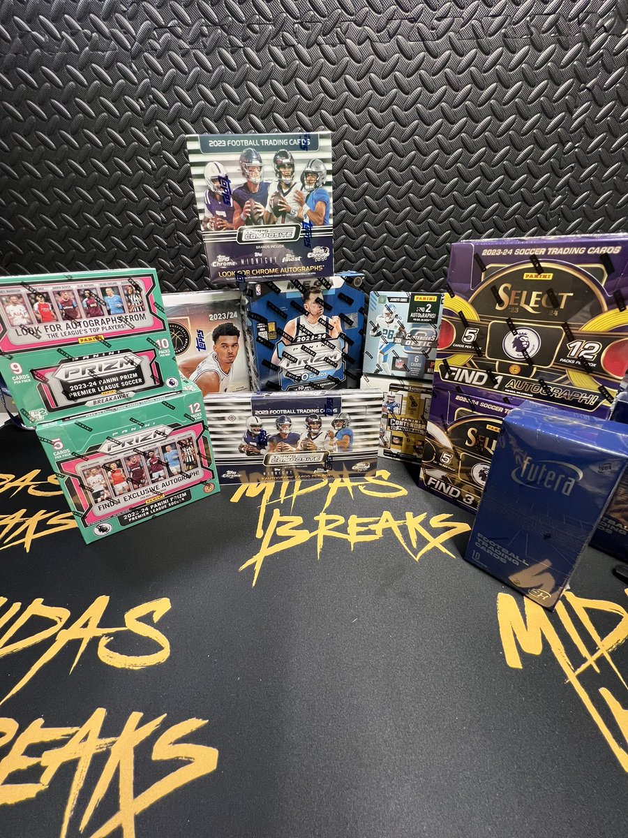 MidasBreaks's tweet photo. What would you like us to break first next week?

#MidasBreaks #boxbreaking #sportscard #tradingcard #livebreak #livebreaks #cardcollectors #sportscards #sportscardsandmemorbilia #topps #toppscards #toppsnow #tradingcards #tradingcardscollection #tradingcardsuk https://t.co/Gk8wvCG9bq