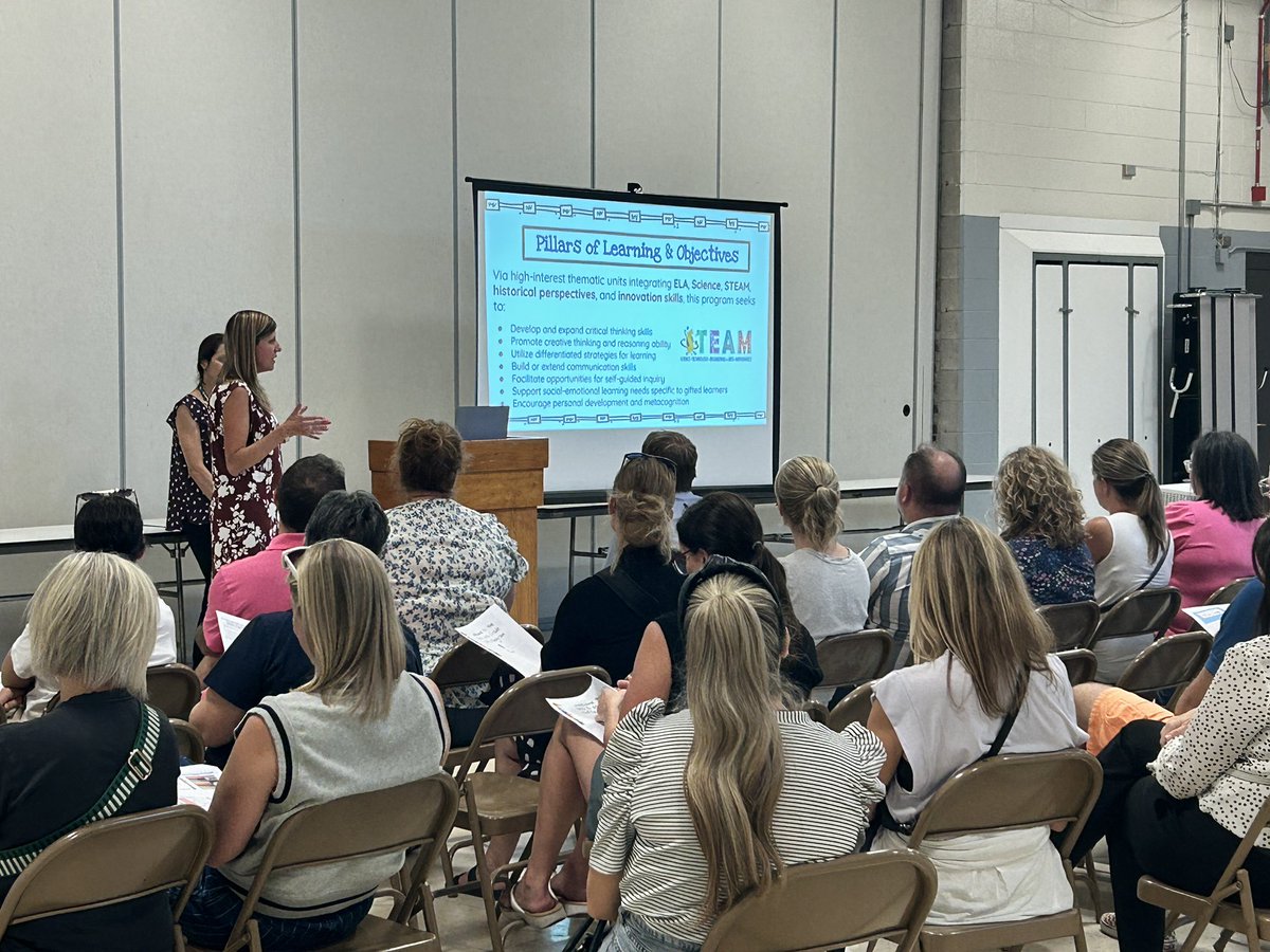 EhrhartLiz's tweet photo. @DGDistrict58 Gifted Program Curriculum night @HenryPufferDG58! It’s amazing to see all the topics our students experience in this program. #dg58pride https://t.co/6E3XrNyKcM