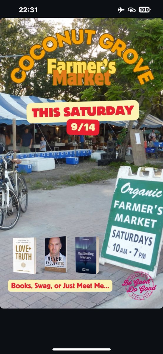 robertalthuis's tweet photo. Meet me this #saturday at #coconutgrove #farmers #market https://t.co/6zJxtGmdi6