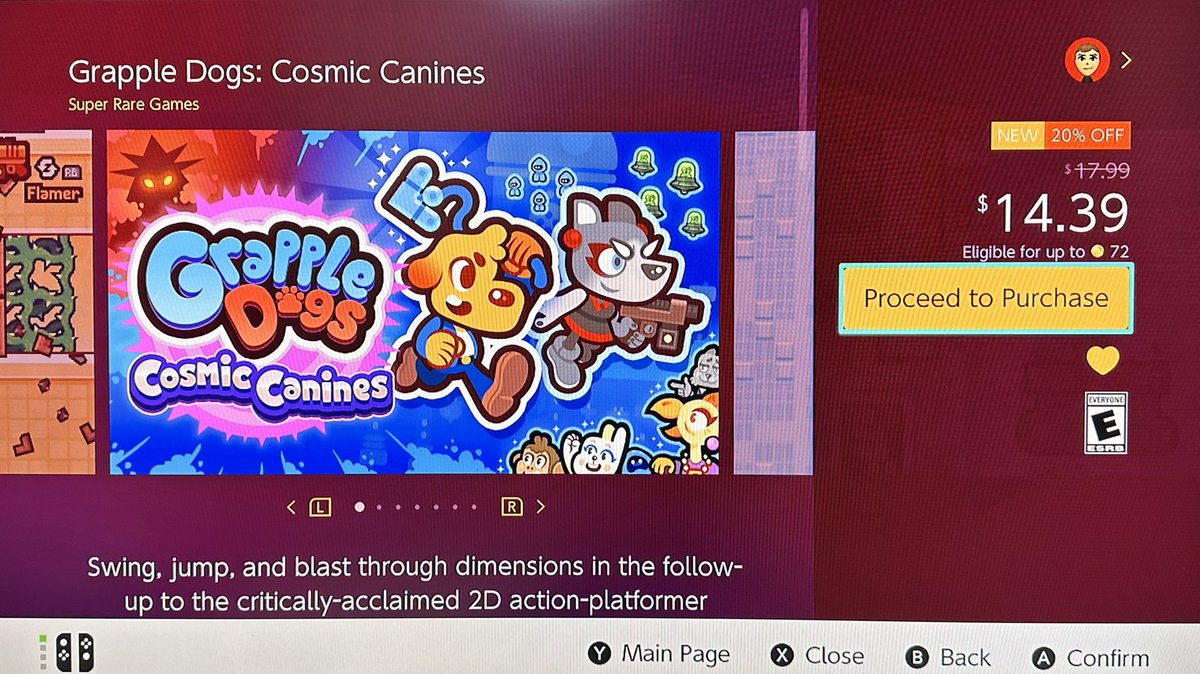 MetroidMike64's tweet photo. I was gonna pre-purchase this yesterday, glad I didn’t because it released today with a 20% off discount. #GrappleDogs https://t.co/hpepz7G6I1