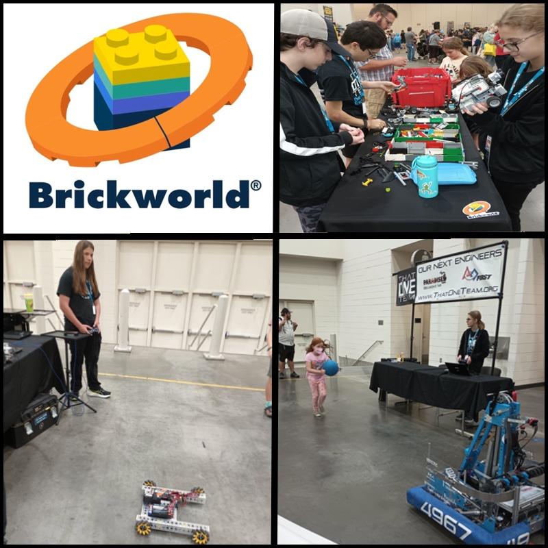 Team4967's tweet image. Come see us at BrickWorld this weekend! We will have live robot stations, LEGO catapults, LEGO ziplines, a LEGO racetrack and more!
Visit brickworld.com/grand-rapids/ to get dates, times, and more info for this event! #brickworld #morethanrobots