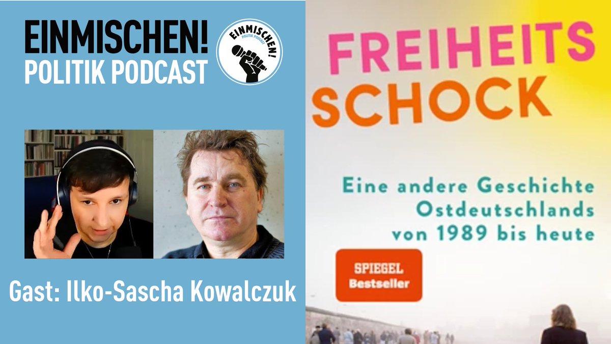 Jenny Günther 🐋 🐏 🐺 (@jennygnther) on Twitter photo Woop! Woop! Heute gibts mit der neuen <a href="/EinmischenPod/">Einmischen! Podcast</a> ein Exemplar von <a href="/IlkoKowalczuk/">Ilko-Sascha Kowalczuk</a>´s Buch "Freiheitsschock" (<a href="/CHBeckLiteratur/">C.H.Beck Literatur</a>) zu gewinnen zur Teilnahme liken und teilen!
Podcastfolge: podcaste97de5.podigee.io/292-nach-der-l…
Video mit Ilko: youtu.be/II06ZRZm31o Woop! Woop! Heute gibts mit der neuen <a href="/EinmischenPod/">Einmischen! Podcast</a> ein Exemplar von <a href="/IlkoKowalczuk/">Ilko-Sascha Kowalczuk</a>´s Buch "Freiheitsschock" (<a href="/CHBeckLiteratur/">C.H.Beck Literatur</a>) zu gewinnen zur Teilnahme liken und teilen!
Podcastfolge: podcaste97de5.podigee.io/292-nach-der-l…
Video mit Ilko: youtu.be/II06ZRZm31o