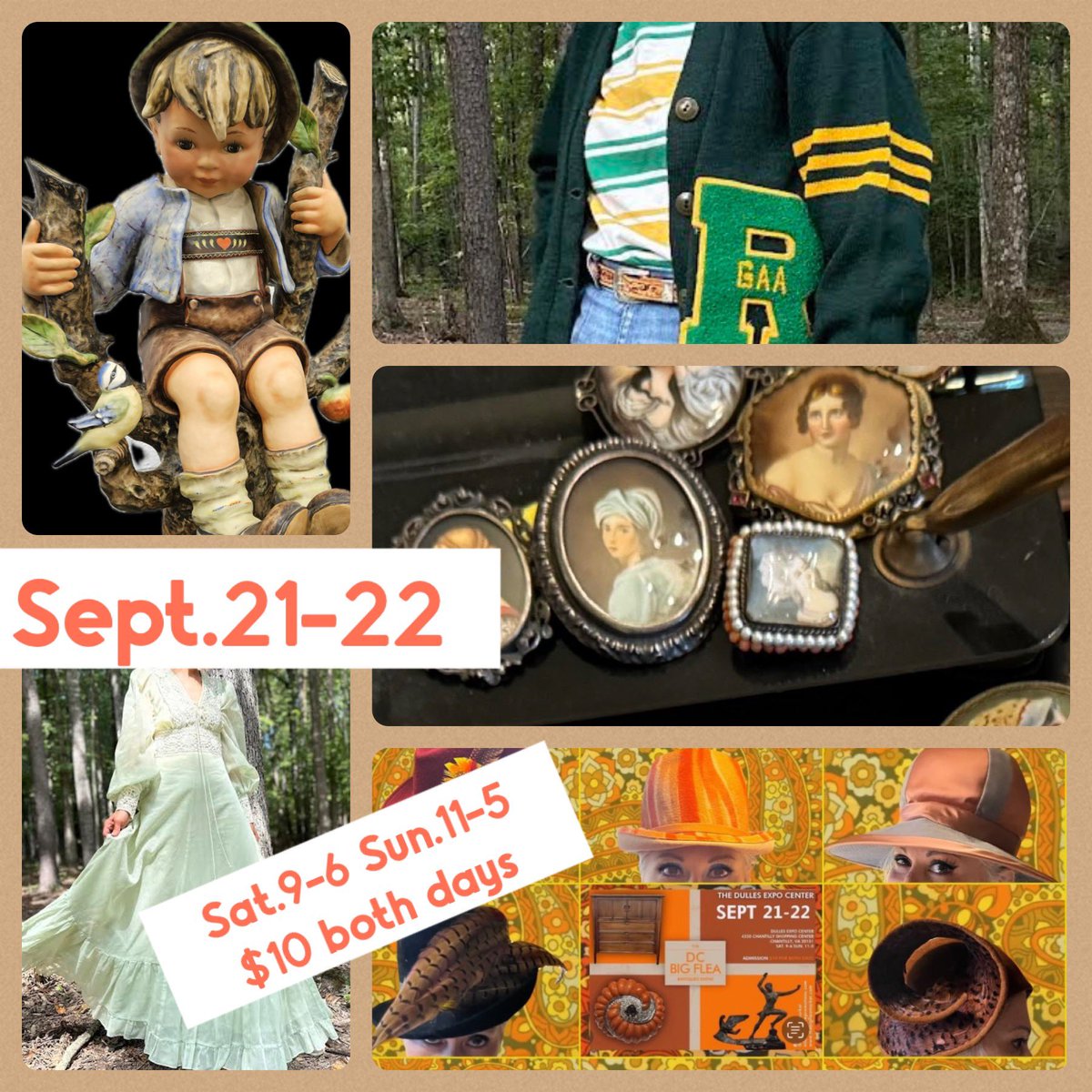 BigFleaMarket's tweet photo. Sept.21-22nd! Dulles Expo Center in Chantilly, VA! Get tickets https://t.co/FU8yBIX4VR https://t.co/Jeq90oUznW