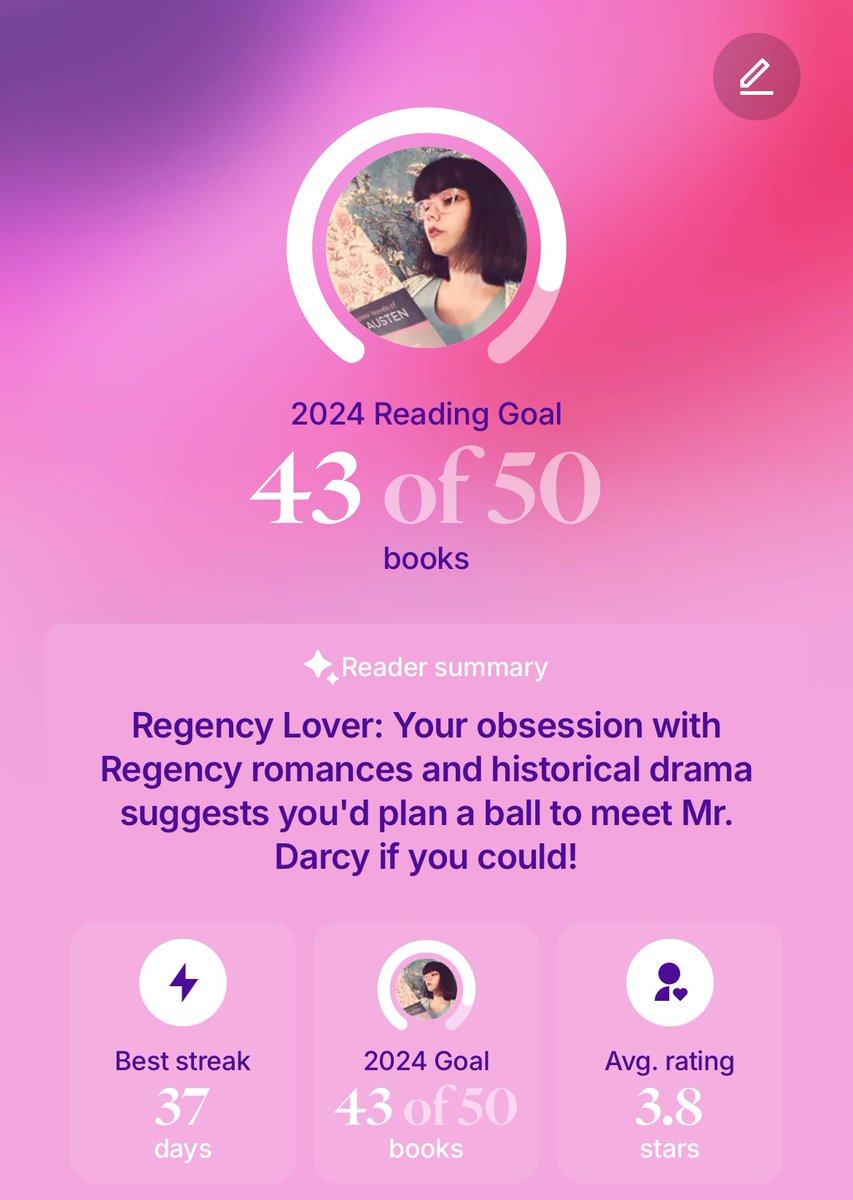 I have been called out by Fable in my reader summary #prideandprejudice #mrdarcy #janeausten