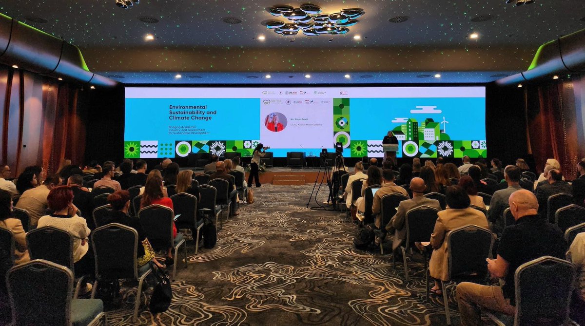 FjolleCaka's tweet photo. First day of the III International Conference on #EnvironmentalSustainability and #ClimateChange in Prishtina, organized by Center for Energy and Sustainability, supported by @USAIDKosovo @giz_gmbh Kosovo @CsrKosovo #ChangeForClimate https://t.co/2jlJnh6Uai