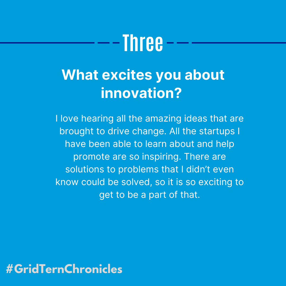 ngpartners_'s tweet image. Leanna Sullivan is back for another edition of #GridTernChronicles. 👏

Our rising senior at the University of Connecticut shares her love for the #energy industry  and the importance of our younger generations getting involved.  💡

Take it away Leanna!
