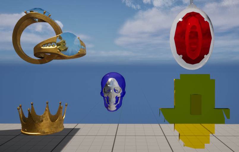 DCarnival44's tweet photo. Metalic and translucent material #UnrealEngine5 #UE5 https://t.co/85al4fQ7XI