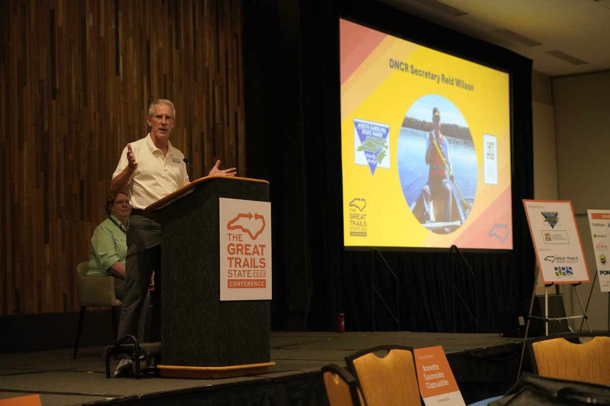 SecReidWilson's tweet photo. Hundreds of folks attended The Great Trails State conference in Winston-Salem. They’re bringing more trails to communities across N.C. #ncpath @NCparks https://t.co/X13Dx5RGVF