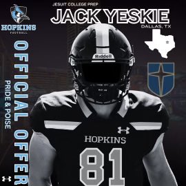 Jack Yeskie (@jack_yeskie) on Twitter photo #AGTG Blessed to receive an offer from <a href="/JHU_Football/">Johns Hopkins Football</a>
<a href="/_BJ_Hill7/">B.J. Hill</a> <a href="/CoachHorvatits/">Alex Horvatits</a> #AGTG Blessed to receive an offer from <a href="/JHU_Football/">Johns Hopkins Football</a>
<a href="/_BJ_Hill7/">B.J. Hill</a> <a href="/CoachHorvatits/">Alex Horvatits</a>