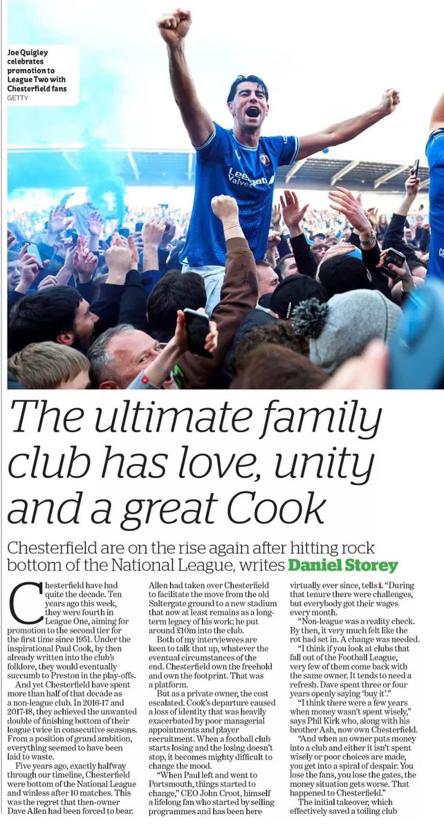 JohnCroot1's tweet photo. Great feature in the I about the rebuild of our football club ⚽️ https://t.co/SWyiySs300
