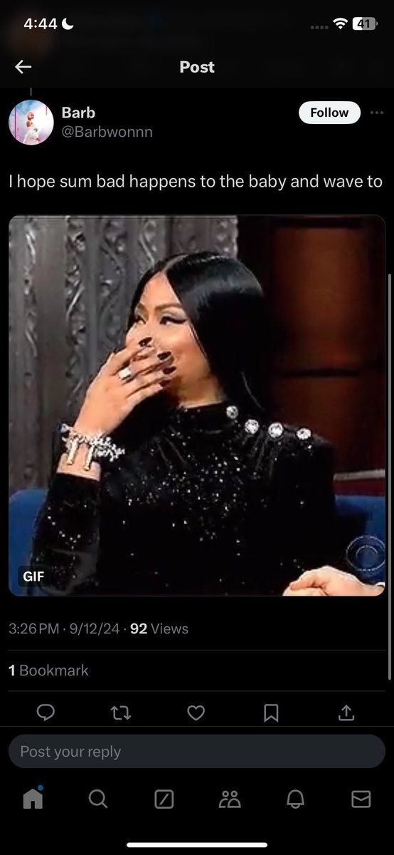 you a whole weirdo for that her baby ain’t even a week old and u already wishing bad on it idgaf abt ur fav that’s js sick and i hope to u gon burn in hell.