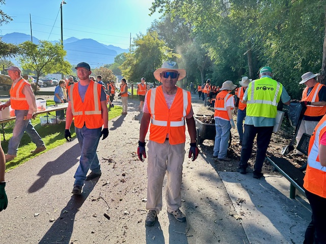 provocity's tweet photo. We had an incredible turnout for this year’s National Day of Service through our MyHometown Initiative! 🙌 Neighbors from Pioneer Park, South Freedom, and Dixon came together, contributing over 584 hours of service to improve our community. #ProvoProud #NationalDayOfService https://t.co/ADfIFHjDHO