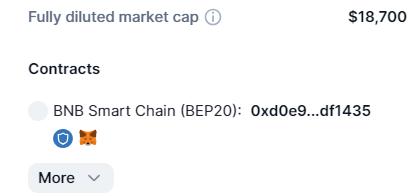 marketcap is really $18k lmao