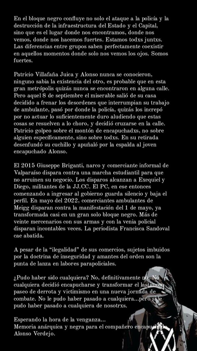 Alonso Verdejo presente!