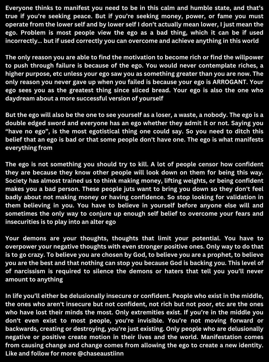 chaseharris98's tweet image. The most powerful manifestation tool