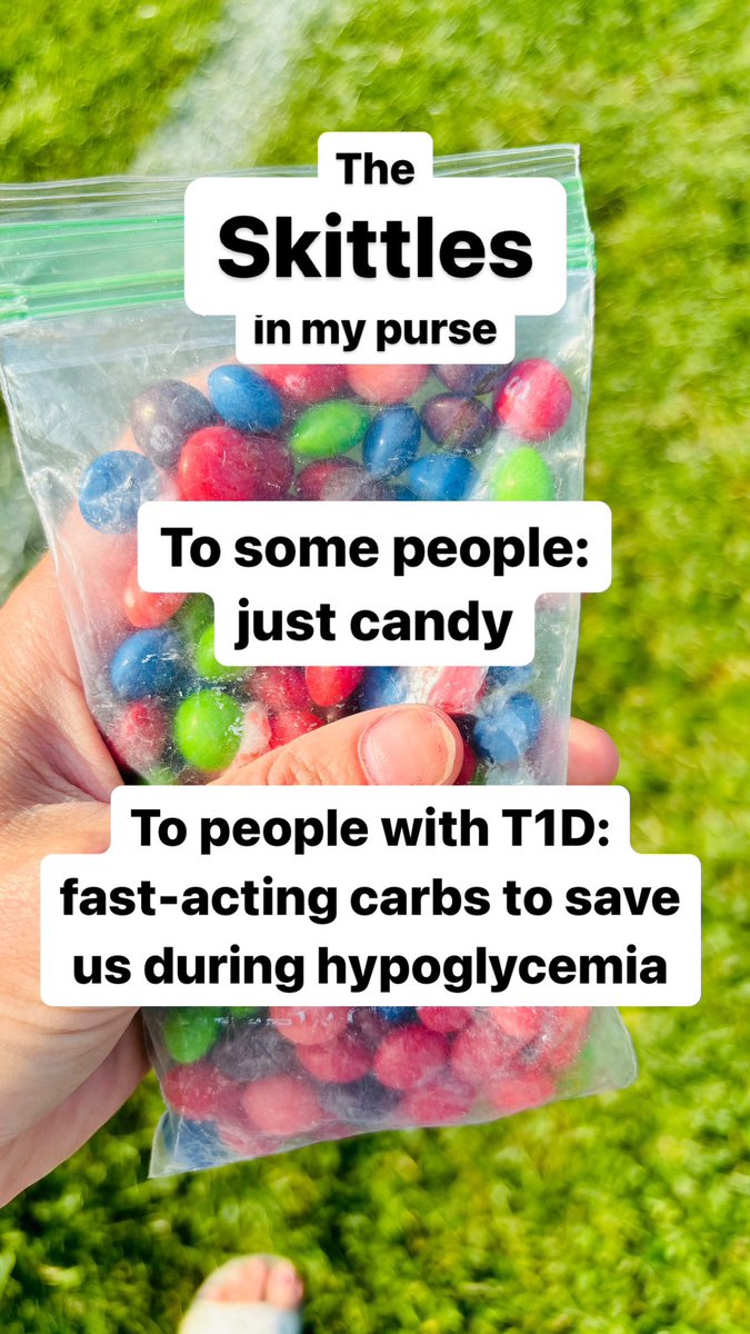 This bag of Skittles can treat probably 20 low blood sugars. But non-diabetics will ask: “Why don’t you just eat something healthy, like a banana?”

I hate that question. It’s annoying. But here’s the answer:

Bananas are not ideal for treating low blood sugars because:
-their