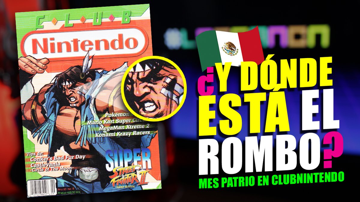 LaGranCN's tweet image. ¿Y dónde está el Rombo? Nueva entrega: #THawk Super Street Fighter II Turbo Revival, #ClubNintendo Año 10 No 9, septiembre 2001. #MesPatrio #CNportada 
▶️ youtu.be/5sydoUE07VM