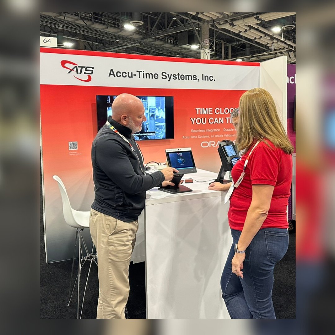 accu_time's tweet image. We are having a great time at Oracle CloudWorld 2024 in Las Vegas! If you are at the show, swing by our booth, and we will give you a live demo of our cloud-based solution, TimeCom!

#oraclecloudworld2024 #OCW2024