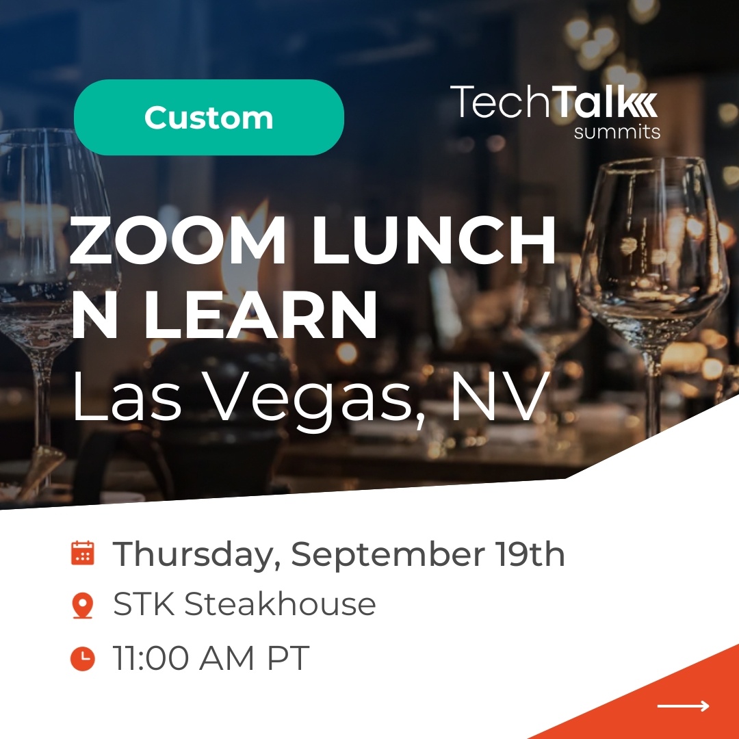 techtalksummits's tweet image. 🍽️ @Zoom Lunch N Learn in #LasVegas! 🍽️ Discover how Zoom &amp;amp; #AICompanion can #transformyourwork, streamline #workflows, and #cutcosts. Future-proof your business while #connecting with diverse teams! Register now: tinyurl.com/yhr67pnc #LunchNLearn #TechInnovation #Productivity