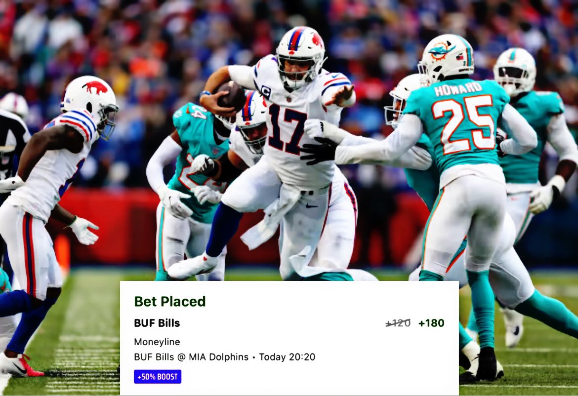 _TheTech_'s tweet image. #NFL Week 2 

🏈Bills ML +120🏈

@CashUpSports #GamblingTwitter #DraftKings #TNFonPrime