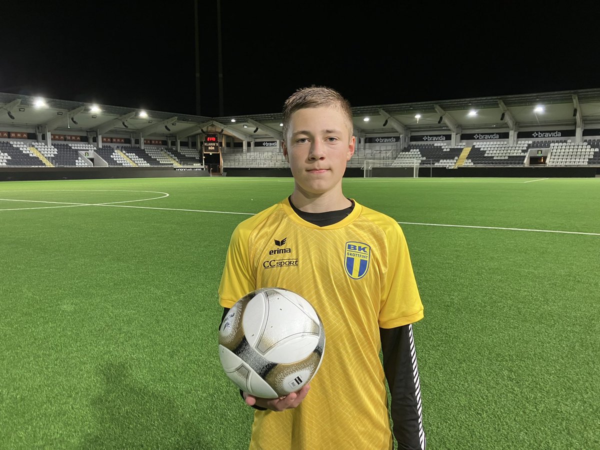 14-åriga Melvin Ribic gjorde tre mål ikväll när BK Skottfint vann med 5-1 på Bravida Arena. #brakillar