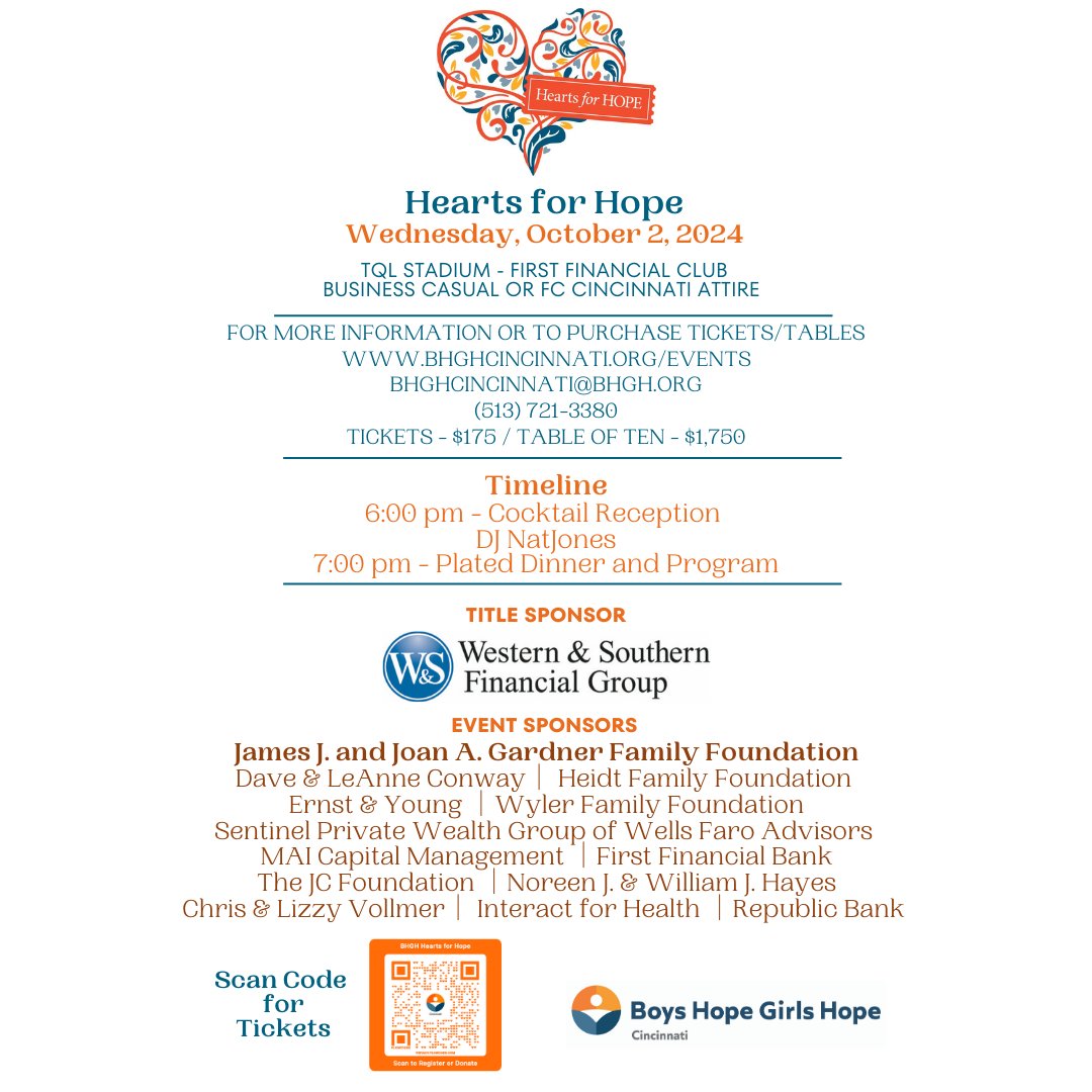 CincinnatiBHGH's tweet photo. Tickets on Sale now for our Hearts for Hope gala. Join us on October 2nd as we honor Dr. Brad Wenstrup for his support. Live and Silent auctions, Raffle, Music by DJ NatJones, appearance by Gary the Lion and More!! Tickets 2024 Hearts for Hope Fundraiser (https://t.co/opWEPrajjr) https://t.co/4hLTCDIdjF