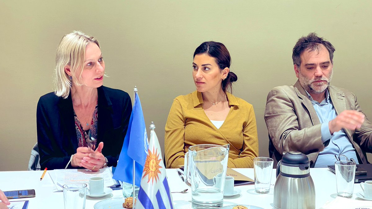 AuciUruguay's tweet photo. @PabloRuizHiebra @ONUUruguay @ferresrodrigo @UNFPAuruguay @UNESCOmvdo @ANEP_Uruguay @fundacionceibal @ACNURConoSur @RobertoValentUN @UEenUruguay @compresidencia @AecidConoSur @OimUruguay También destacaron el rol de 🇺🇾 en la implementación del instrumento de #CSSyT, Döerte Bosse, jefa de cooperación de la Delegación de la @UEenUruguay; y @Jlpiment, coordinador de la cooperación de @AecidConoSur https://t.co/3zikpf6oiC