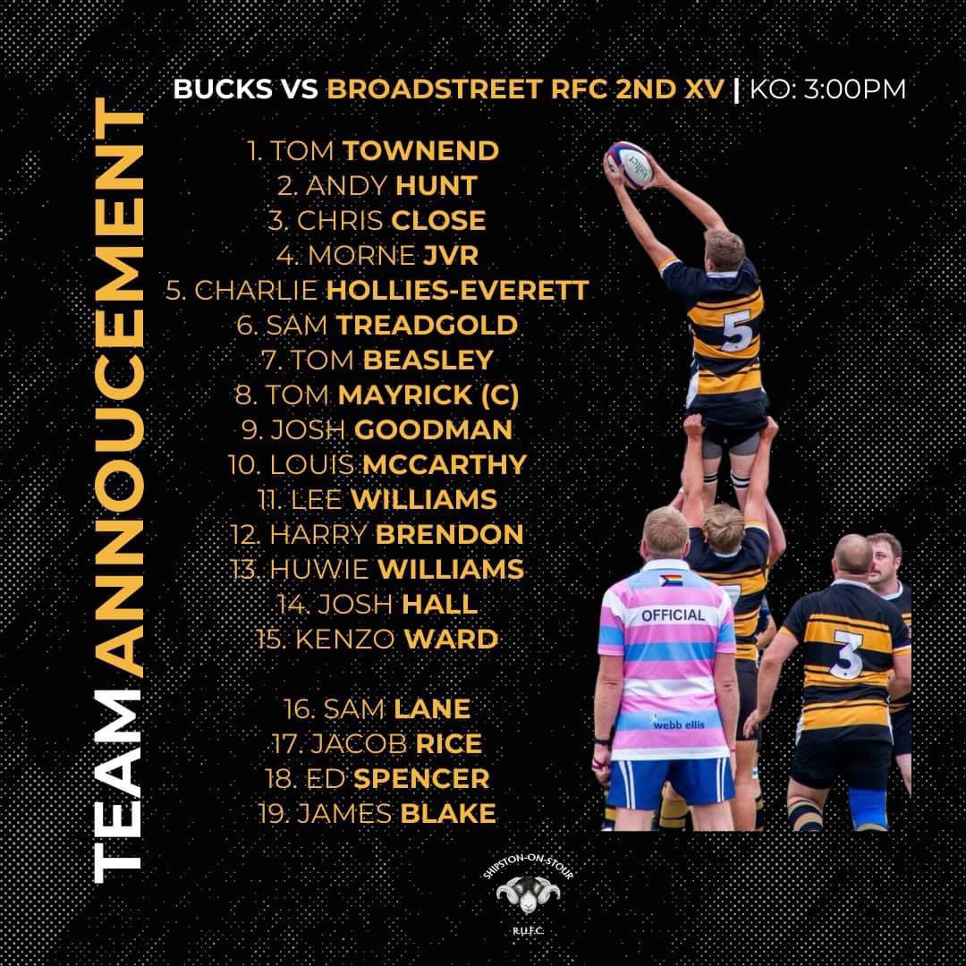 Shipston Rugby (@shipstonrugby) on Twitter photo Here are your two sides for the coming weekendβ¦
πΆ Rams away at <a href="/LedburyRFC/">Ledbury Rugby Club</a>
πΆ Bucks at home vs <a href="/broadstreetrfc/">Broadstreet Rugby</a> 3s
Both games kicking off at 3pm π
#therams πππ Here are your two sides for the coming weekendβ¦
πΆ Rams away at <a href="/LedburyRFC/">Ledbury Rugby Club</a>
πΆ Bucks at home vs <a href="/broadstreetrfc/">Broadstreet Rugby</a> 3s
Both games kicking off at 3pm π
#therams πππ