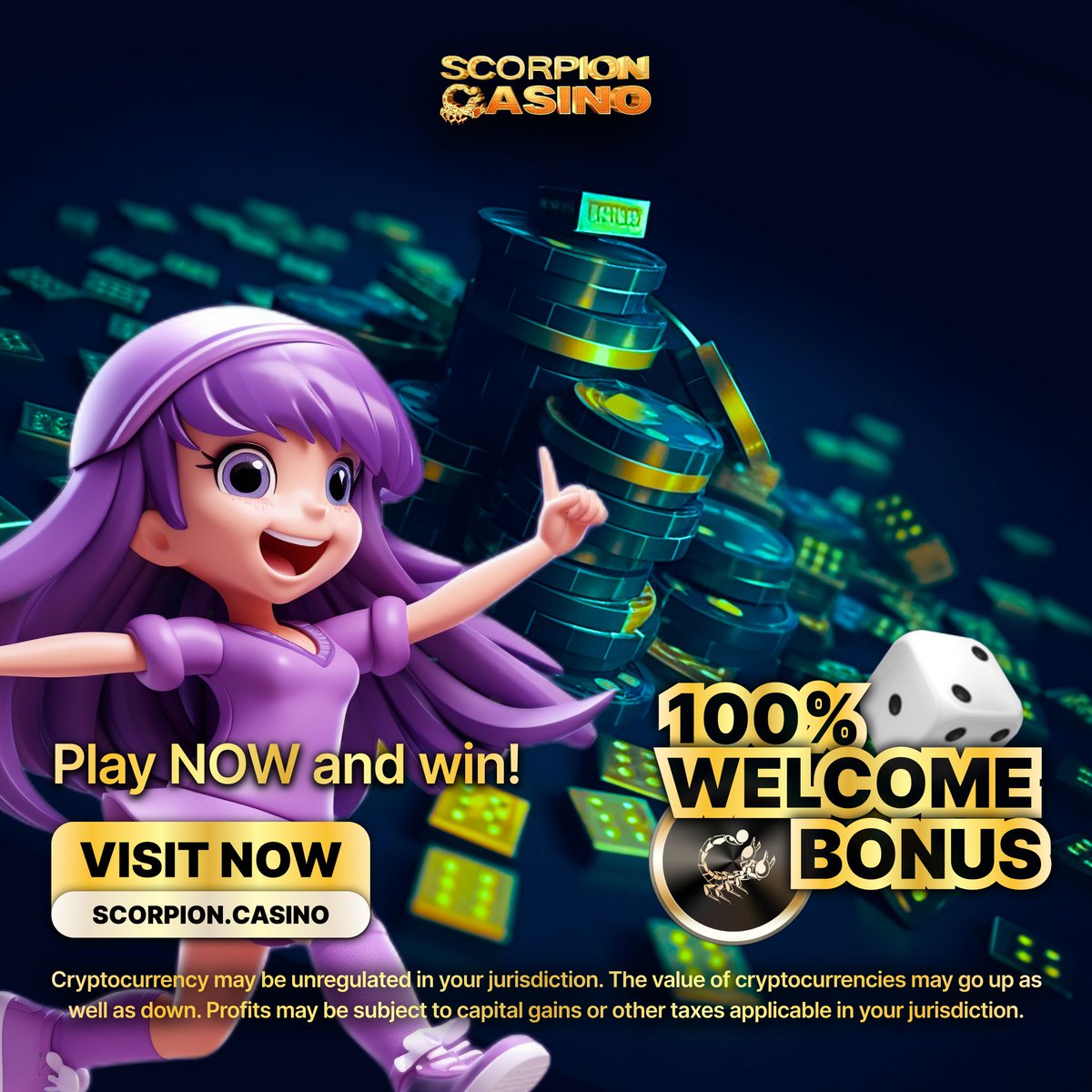 ScorpionCasino's tweet photo. 🔥 100% Welcome Bonus
Your journey to big wins starts with doubling your deposit! Join https://t.co/g36GV9ARYN today 🏆💰
#DoubleBonus #WinBig https://t.co/ZsNGpvBjgW