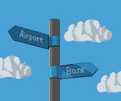 byteoleg's tweet image. Learning pixel art from scratch. Day 3. Road sign