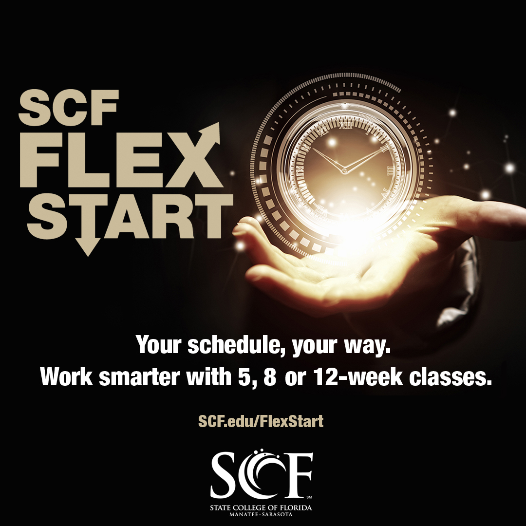 What if we said you can complete your classes in 5 or 8 weeks? 👀

Learn more and find classes at programs.scf.edu/flexstart/