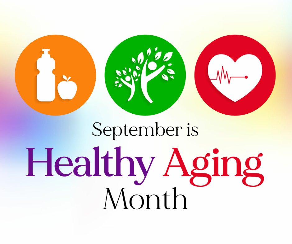 MPMHTTC's tweet image. #HealthyAging Month is observed during the month of September to raise awareness on the physical and mental health of older adults. It is important to maintain a healthy lifestyle to help deal with those changes and to help prevent some common age-related health problems.