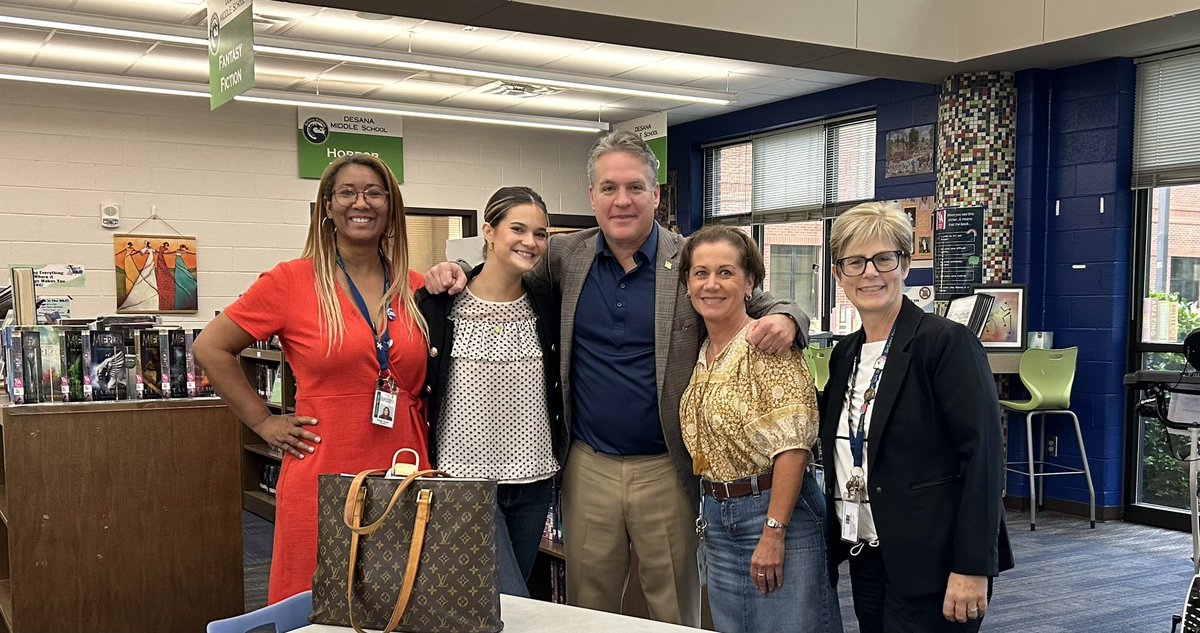 Loved getting to start my day with Keith Sargent, staff, &amp; parent leaders at DeSana MS this AM. Such a strong, fully engaged community!