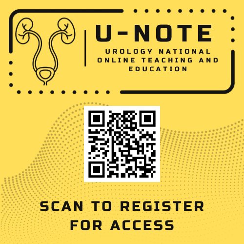 🚨UNOTE2: Paediatric Urology 2pm Friday 20th September🚨
If not previously signed up ➡️Follow link tinyurl.com/unote24 or QR code 👇to register.