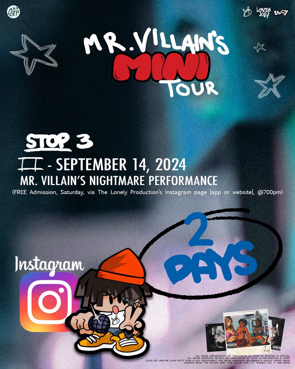 akalouiskey's tweet photo. Mr. Villain’s MINI #tour
STOP #3 #TWODAYSAWAY
#tourlife #underground #artist #music #minitour #tourdate https://t.co/x9GMryu0mI