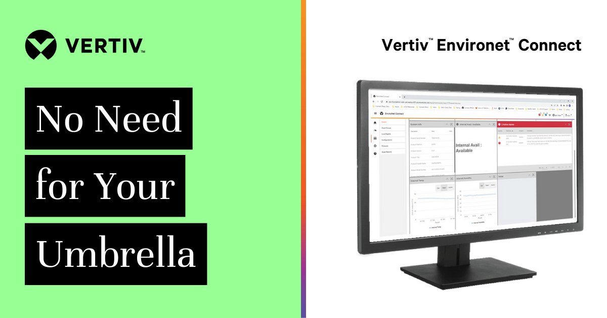 Brad_Lyon's tweet image. Experience next-level monitoring with Vertiv™ Environet™ Connect! ​

📈 Our proactive platform offers a user-friendly interface, real-time alerts, and robust reporting. Get the full picture of your critical equipment&apos;s condition. ms.spr.ly/6012mOfwO #DataCenterMonitoring