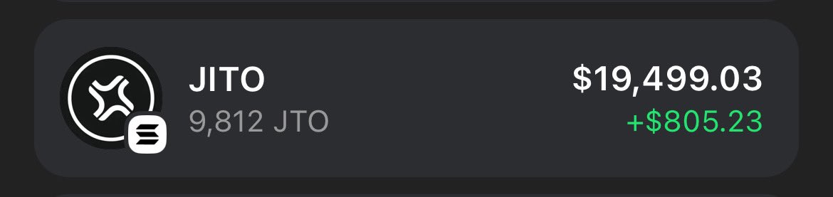 This is how much my $JTO airdrop worth right now

Got that just for staking SOL, some airdrops on Solana were hitting hard

What was your biggest one? 🤔