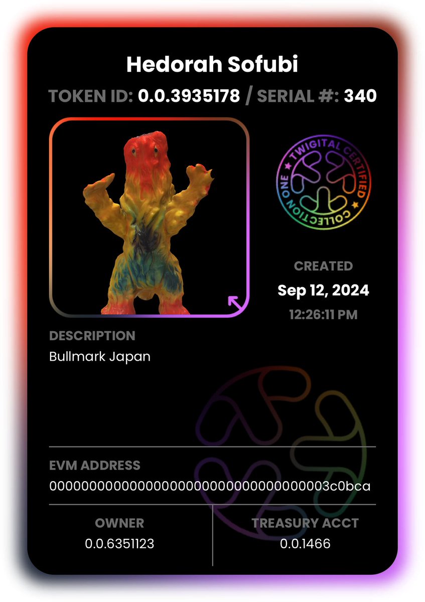 Shared from my ⁦<a href="/TwigitalApp/">Twigital</a>⁩. This creature called “Hedorah” is one of my fav #Sofubi characters.