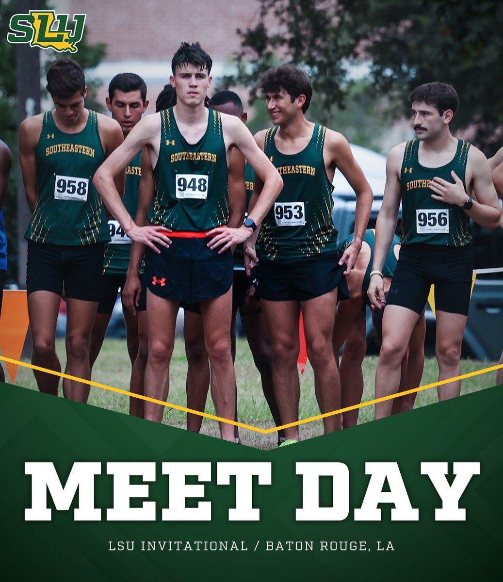 LionUpTrack's tweet photo. Up &amp; At It!! It's Race Day in the Red Stick!!

⏱️ LSU Invitational
🏃‍♂️ (2x4K) 8:15 AM
🏃‍♀️ (2x3K) 9 AM
📍 Baton Rouge, La.
🏁 (M) https://t.co/C2kdIGbG2r
🏁 (W) https://t.co/jMG7VXFfiH

#LionUp https://t.co/1hIXrVCkmV