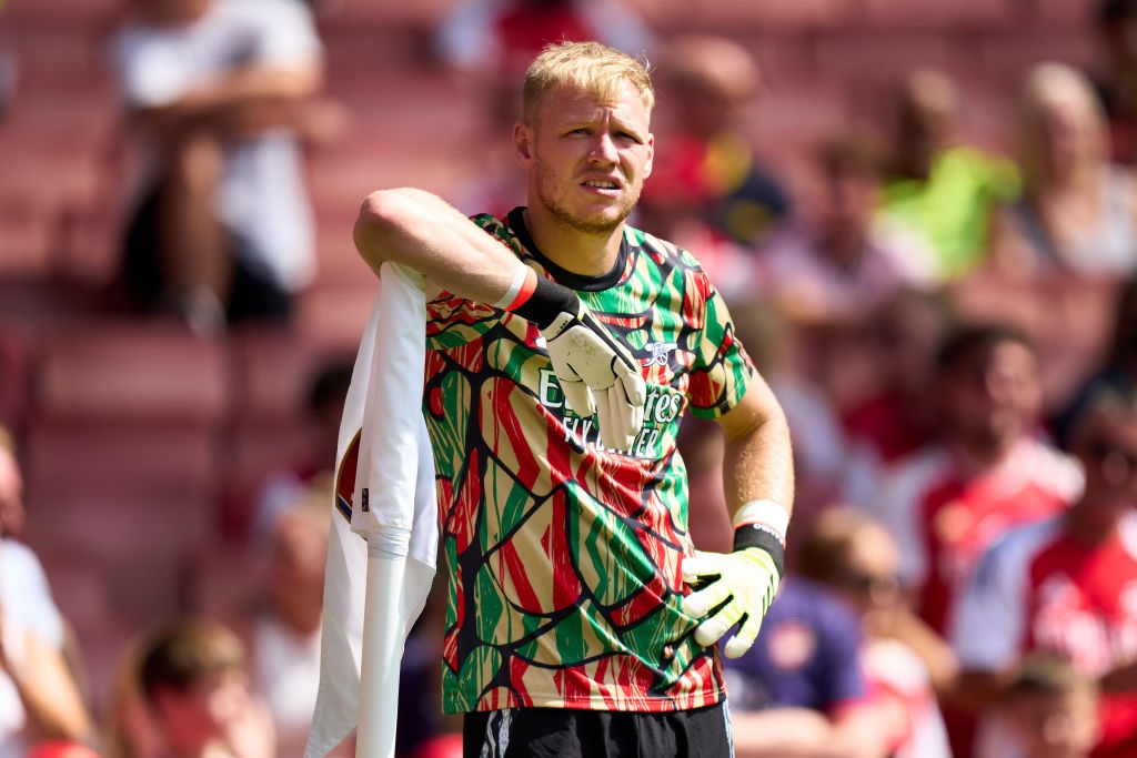 FabrizioRomano's tweet photo. 🔴⚪️ Aaron Ramsdale on leaving Arsenal: “A manager's decision is a manager's decision”.

"I tried my best to change Arteta's mind and force my way back in. His mind was set… and David Raya had a great season”.

“It was tough but now I found a new home”, told @talkSPORT. https://t.co/qSwCgdypPK