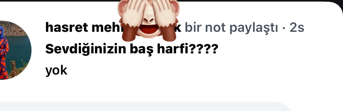 Evli kuzenimin notu (kocasını seviyor diye yorumladım)