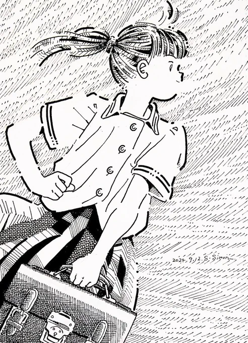 おはようございます。朝の再掲のお時間です。
"The Headwind"
向かい風も心地よい季節は来ましたか。まだですか。

本日も良い1日を! 