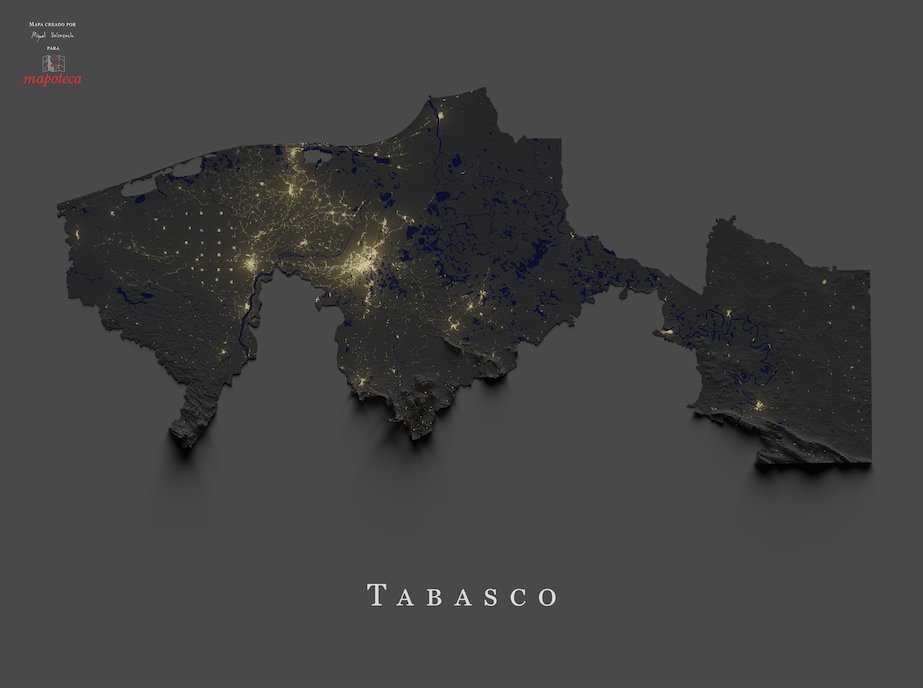 26. #TABASCO en #poprelief entre patrones neuronales y cuadrículas

Este mapa permite ver patrones demográficos súper peculiares que no se repiten en otro sitio del país

Es uno de los 2 estados cuya 2ª ciudad no supera los 100,000 hab

Vamos a Tabasco, que Tabasco es un edén⬇️